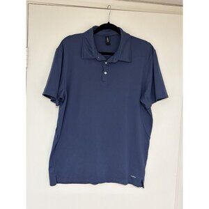 Motion Cloud Plus Mens Size Large Stretch Blue Short Sleeve Active Polo Shirt